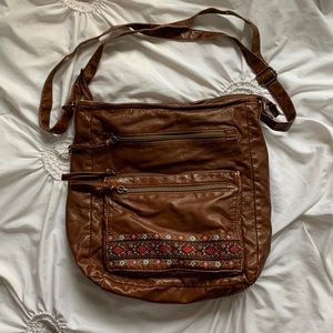 boho leather bag